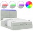 Estructura cama otomana colchones gris claro