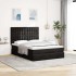 Estructura de cama otomana con colchones terciopelo