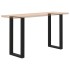 Patas de mesa de centro forma U 2uds acero negro 40x(90-91)