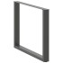 Patas para mesa comedor forma U 2uds antracita 100x(72-73)