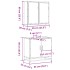 Set de muebles baño 2 pzas madera contrachapada marrón