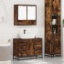 Set de muebles baño 2 pzas madera contrachapada roble
