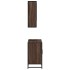 Set de muebles baño 2 pzas madera contrachapada marrón