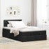 Cama otomana con colchón tela negra 120x200