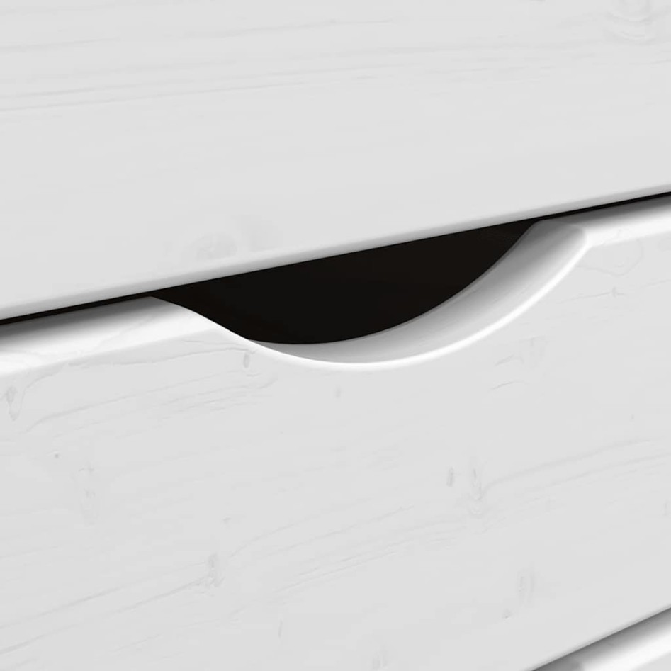 Cajonera con ruedas MOSS madera maciza pino marrón