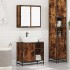 Set de muebles baño 2 pzas madera contrachapada roble