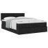 Cama otomana con colchón negra 140x190 cm