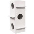 Casa para gatos madera maciza pino blanca 43x43x90