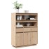 Aparador alto de madera maciza de pino 89x34x116,5