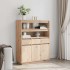 Aparador alto de madera maciza de pino 89x34x116,5