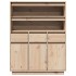 Aparador alto de madera maciza de pino 89x34x116,5