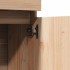 Aparador alto de madera maciza de pino 89x34x116,5