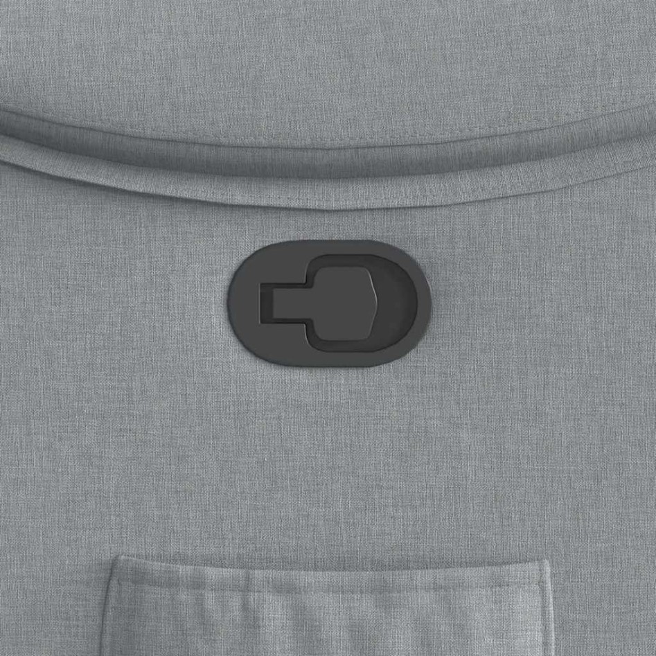 Sillón reclinable de tela gris