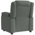 Sillón de masaje reclinable de tela gris