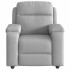 Sillón reclinable de tela gris