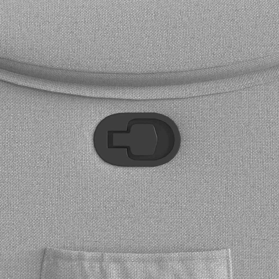 Sillón reclinable de tela gris