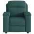 Sillón de masaje reclinable de tela verde