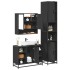 Juego de muebles de baño 3 pzas madera contrachapada