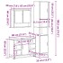 Juego de muebles de baño 3 pzas madera contrachapada