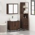 Set de muebles baño 3 pzas madera contrachapada roble