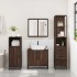 Set de muebles baño 3 pzas madera contrachapada roble