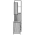 Set de muebles de baño 3 pzas madera contrachapada gris