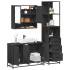 Juego de muebles de baño 3 pzas madera contrachapada