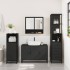 Juego de muebles de baño 3 pzas madera contrachapada