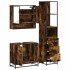 Set de muebles baño 3 pzas madera contrachapada roble