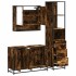 Set de muebles baño 3 pzas madera contrachapada roble