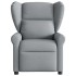 Sillón reclinable de tela gris