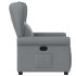 Sillón reclinable de tela gris