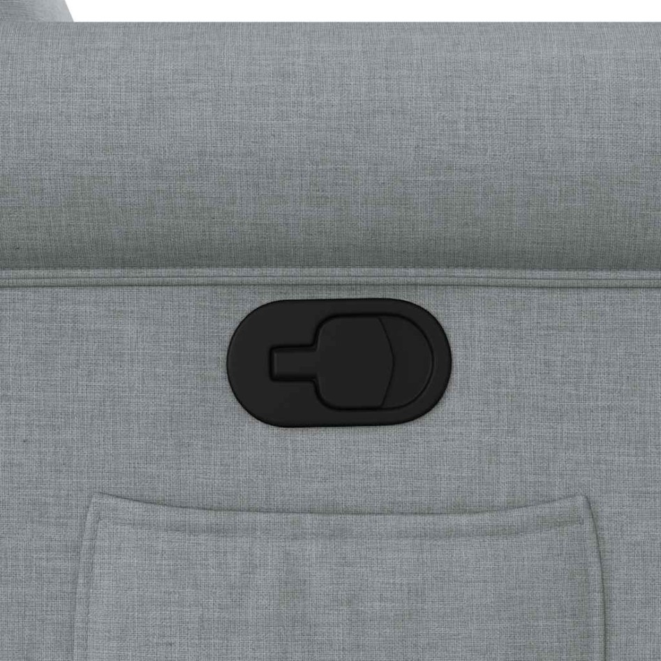 Sillón reclinable de tela gris