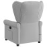 Sillón de masaje reclinable de tela gris