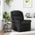 Sillón reclinable cuero sintético marrón