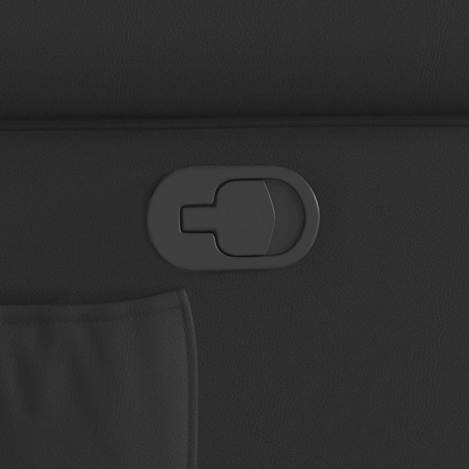 Sillón reclinable cuero sintético marrón