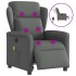Sillón reclinable de masaje eléctrico tela gris