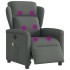 Sillón reclinable de masaje eléctrico tela gris