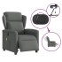 Sillón reclinable de masaje eléctrico tela gris