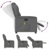 Sillón reclinable de masaje eléctrico tela gris