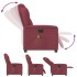 Sillón de masaje reclinable eléctrico tela rojo
