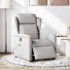 Sillón reclinable de masaje eléctrico tela gris