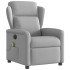 Sillón reclinable de masaje eléctrico tela gris