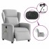 Sillón reclinable de masaje eléctrico tela gris