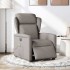 Sillón reclinable de masaje eléctrico tela gris
