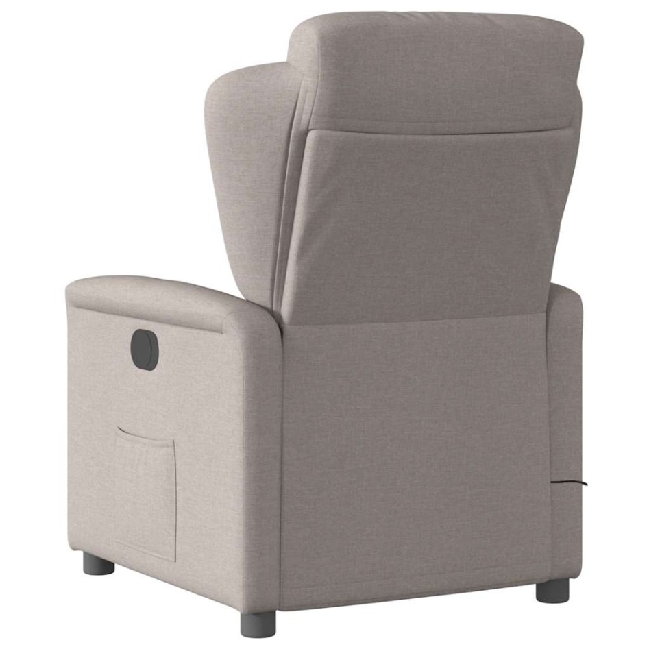 Sillón reclinable de masaje eléctrico tela gris