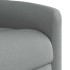 Sillón de masaje reclinable de pie de tela gris