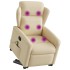 Silla de masaje reclinable de pie de tela color