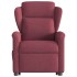 Sillón de masaje eléctrico reclinable elevable tela rojo