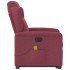 Sillón de masaje eléctrico reclinable elevable tela rojo